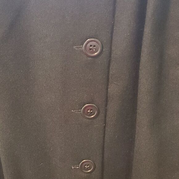 Size 10 Giorgio Sant'Angelo Black Wool Maxi Skirt - Picture 2 of 6